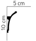 Dekoracyjna listwa na sufit MDB100 200 x 10 x 5 cm Mardom