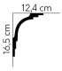 Dekoracyjna listwa sufitowa MDB104 200 x 16.5 x 12.4 cm Mardom