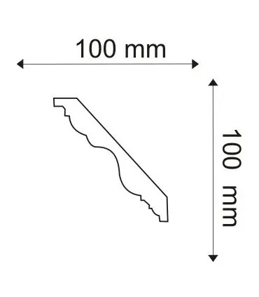 Listwa dekoracyjna na sufit MDB108 200 x 10 x 10 cm Mardom