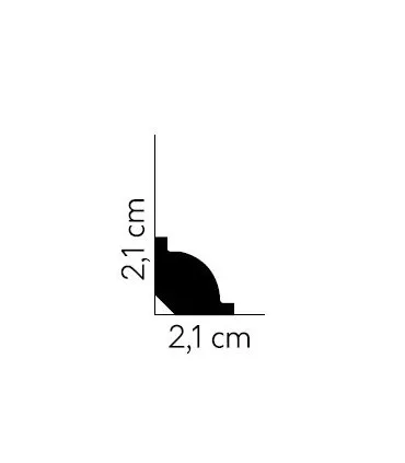 Listwa przypodłogowa MD001 200 x 2.1 x 2.1 cm Mardom