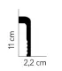 Listwa przypodłogowa MD005 200 x 11 x 2.2 cm Mardom
