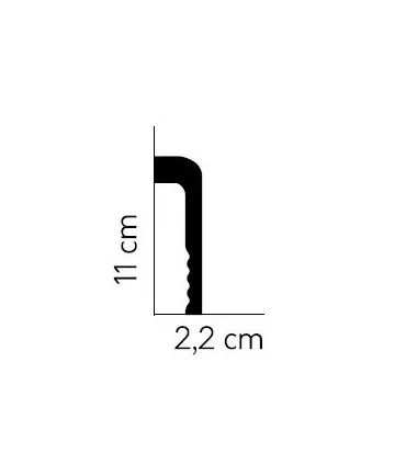 Listwa przypodłogowa MD005 200 x 11 x 2.2 cm Mardom
