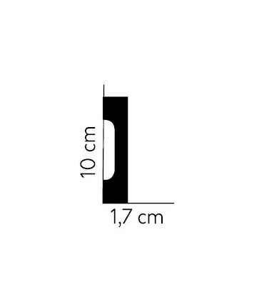 Podlahová lišta MD009 200 x 10 x 1.7 cm Mardom