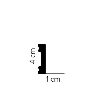 Podlahová lišta MD011 200 x 4 x 1 cm Mardom