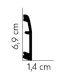 Listwa przypodłogowa MD017 200x6.9x1.4 cm Mardom