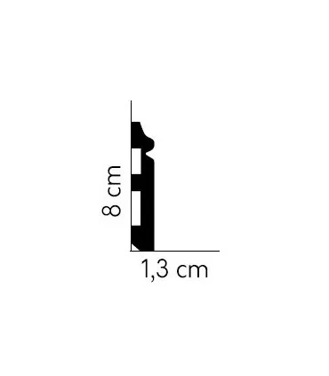 Listwa przypodłogowa MD018 200x8x1.3 cm Mardom