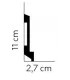 Listwa przypodłogowa MD025 200x11x2.7 cm Mardom