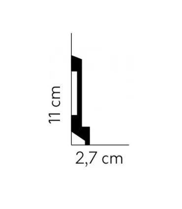Listwa przypodłogowa MD025 200x11x2.7 cm Mardom