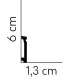 Listwa przypodłogowa MD028 200x6x1.3 cm Mardom