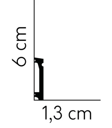 Listwa przypodłogowa MD028 200x6x1.3 cm Mardom