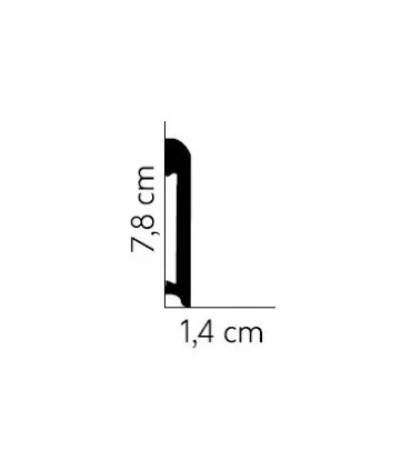 Listwa przypodłogowa MD234 200x7.8x1.4 cm Mardom