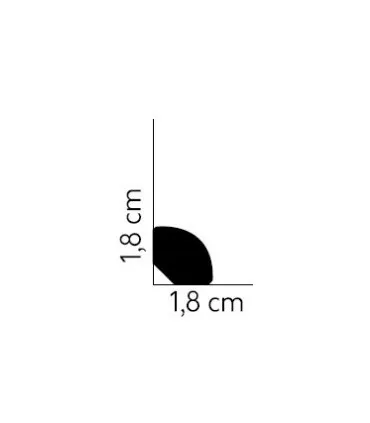Listwa przypodłogowa MD235 200x1.8x1.8 cm Mardom