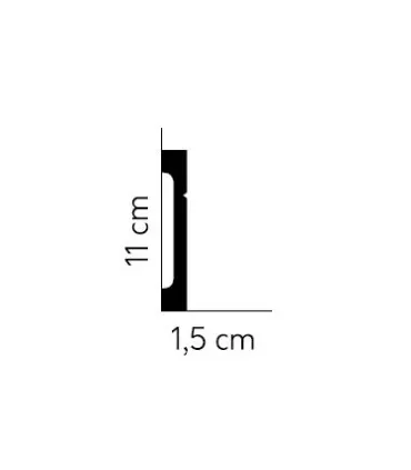 Listwa przypodłogowa MD356 200x10.8x1.6 cm Mardom