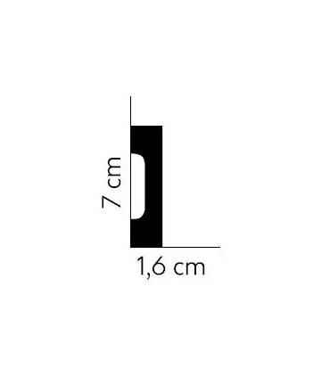 Listwa przypodłogowa MD359 200x7x1.6 cm Mardom
