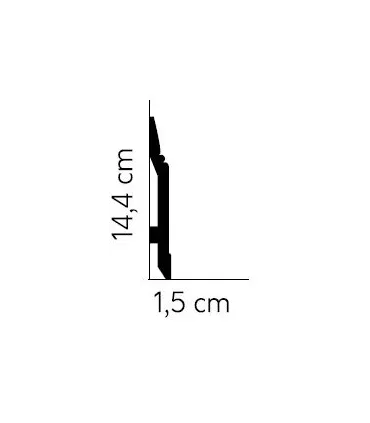 Listwa przypodłogowa MD361 200x14.4x1.5 cm Mardom