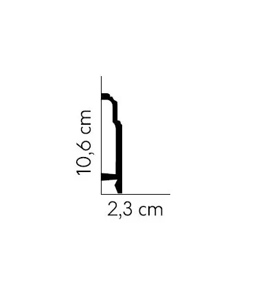 Listwa przypodłogowa MD363 200x10.6x2.3 cm Mardom