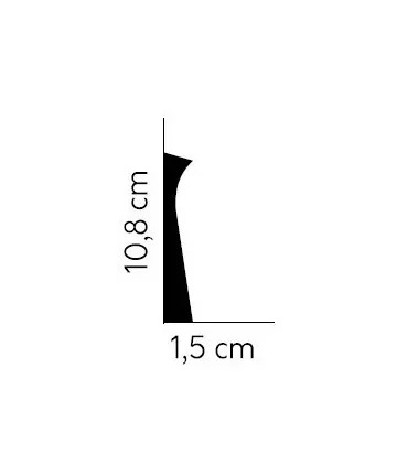 Listwa przypodłogowa QS004 200x10.8x1.5 cm Mardom