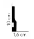 Listwa podłogowa QS009 200x10x1.6 cm Mardom