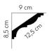 Dekoracyjna listwa sufitowa MDB117 200 x8.3 x9.2 cm Mardom