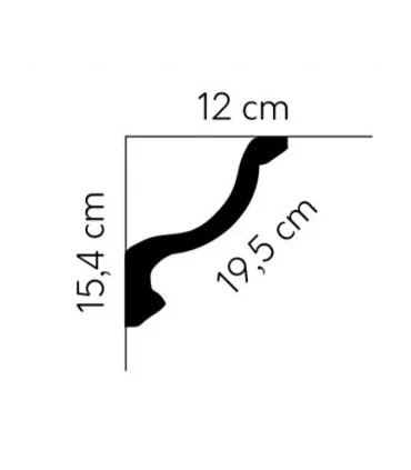 Listwa dekoracyjna na sufit MDB154 200x15x12.5 cm Mardom