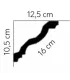 Dekoracyjna listwa sufitowa MDB158 200x10.5x12.5 cm Mardom