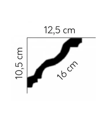 Dekoracyjna listwa sufitowa MDB158 200x10.5x12.5 cm Mardom