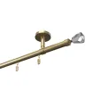 Profilowy aluminiowy karnisz sufitowy pojedynczy Elegant Antyk Crystal cone