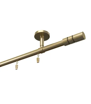 Karnisz aluminiowy profilowy sufitowy pojedynczy Elegant Antyk Cylinder gł