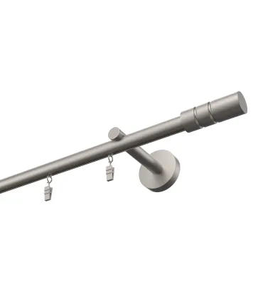 Profilowy aluminiowy karnisz pojedynczy Elegant Satyna Cylinder