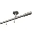Karnisz aluminiowy profilowy sufitowy pojedynczy Elegant Satyna Cylinder gł