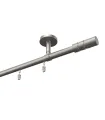 Karnisz aluminiowy profilowy sufitowy pojedynczy Elegant Satyna Cylinder gł