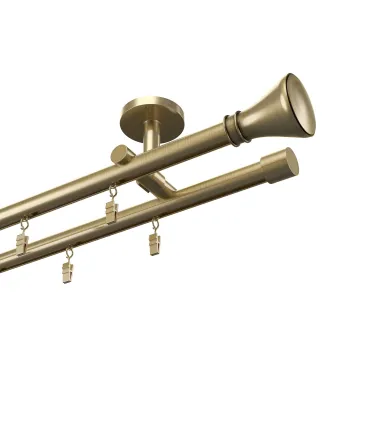 Profilowy aluminiowy karnisz sufitowy podwójny Elegant antyk Koloseo