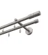 Profilowy aluminiowy karnisz podwójny Elegant satyna Cylinder hl