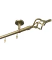 Karnisz aluminiowy profilowy sufitowy pojedynczy Elegant Antyk Kula Azur
