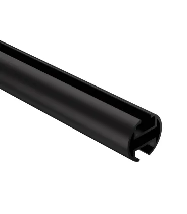 Profilowy aluminiowy karnisz sufitowy pojedynczy Elegant czarny Geometrik