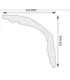Listwa dekoracyjna na sufit G19 200 x12.5x12.5 cm DSM