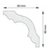 Listwa dekoracyjna na sufit NK80 200 x8x8 cm DSM