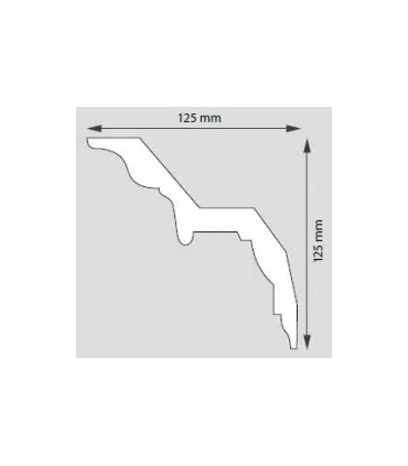 Dekoracyjna listwa sufitowa G20 200 x12,5x12,5 cm DSM