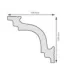 Listwa dekoracyjna na sufit NK150 200x10,4x10,4 cm DSM