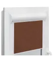 Roleta termoizolacyjna w aluminiowej kasecie Elite plus seria Brąz
