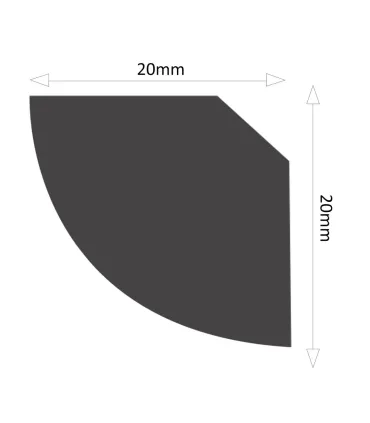 Dekoracyjna listwa sufitowa ND20 200 x 2 x 2 cm DSM