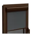 Roleta termo (termoizolacyjna) w aluminiowej brązowej kasecie Elite plus seria Grafitowa