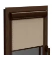 Roleta termo (termoizolacyjna) w aluminiowej brązowej kasecie Elite plus seria Szara