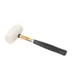 Młotek gumowy MASTERTOOL 40 mm 225 g metalowa rękojeść biała 02-1310