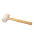 Młotek gumowy MASTERTOOL 55 mm 340 g drewniany trzonek biały 02-0311