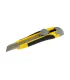 Nóż z ostrzem łamanym MASTERTOOL 18 mm, metalowe prowadnice, ścisk śrubowy, powłoka TPR, 3 ostrza 17-0118