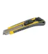 Nóż z odłamywanym ostrzem MASTERTOOL AUTO 18 mm, metalowe prowadnice, zacisk przyciskowy, powłoka TPR, 3 ostrza 17-0183