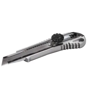 Nôž kovový MASTERTOOL s odlamovacou čepeľou 18 mm, skrutkovacia svorka 17-0198