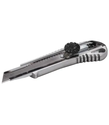 Nôž kovový MASTERTOOL s odlamovacou čepeľou 18 mm, skrutkovacia svorka 17-0198