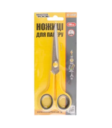 Nožnice kancelárske MASTERTOOL 170 mm 17-1170